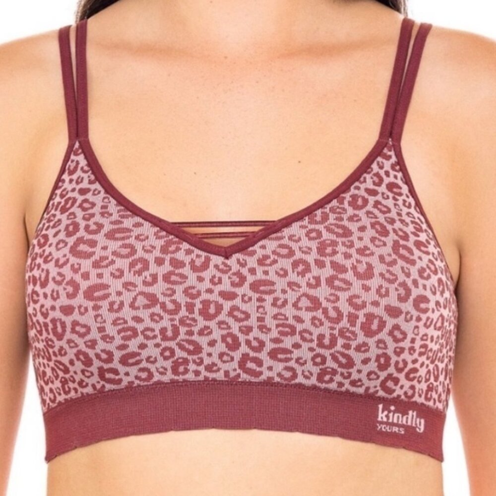 NWOT Kindly Yours, leopard bralette